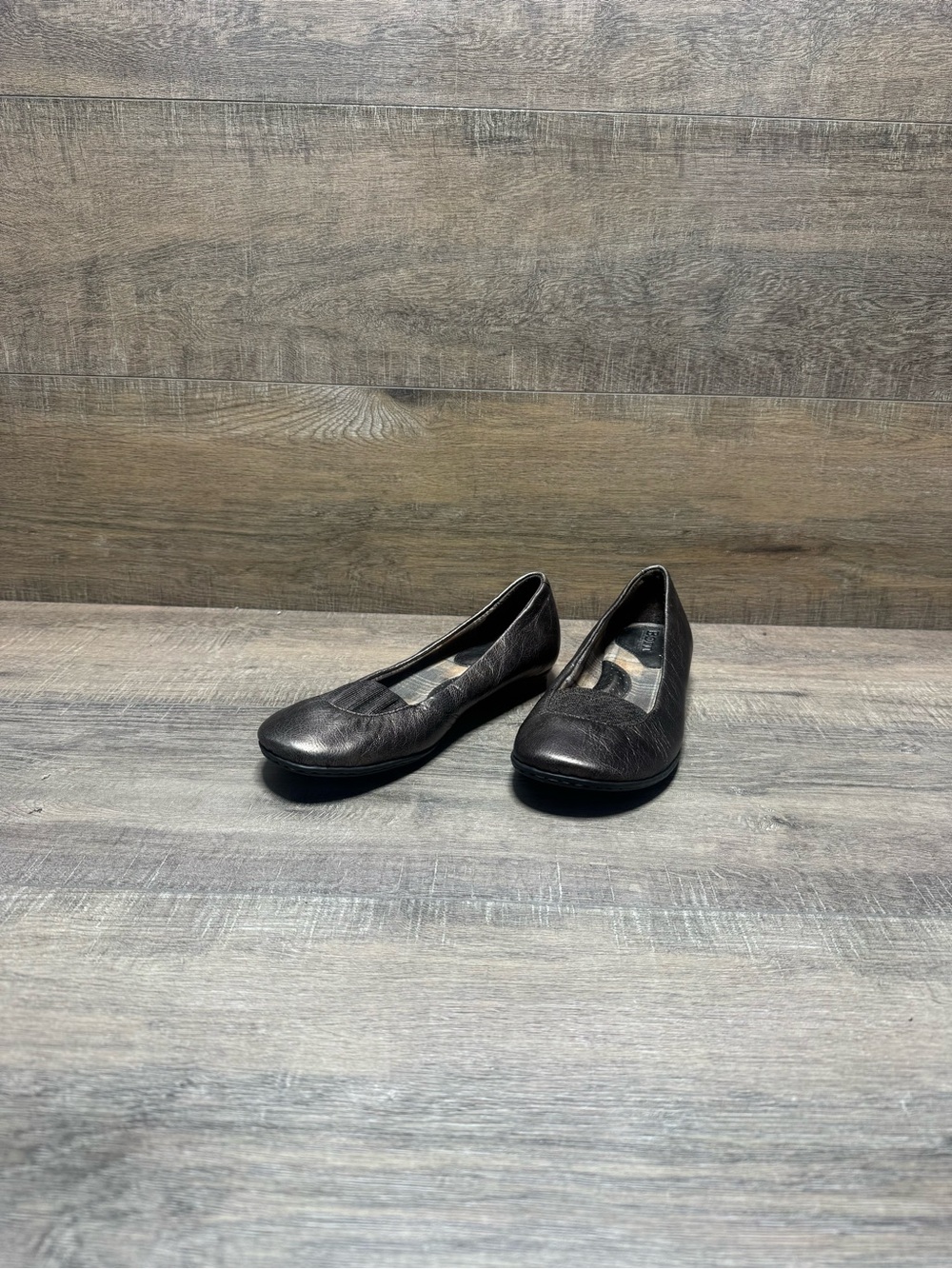 Born Bronze Leather Ballet Flats